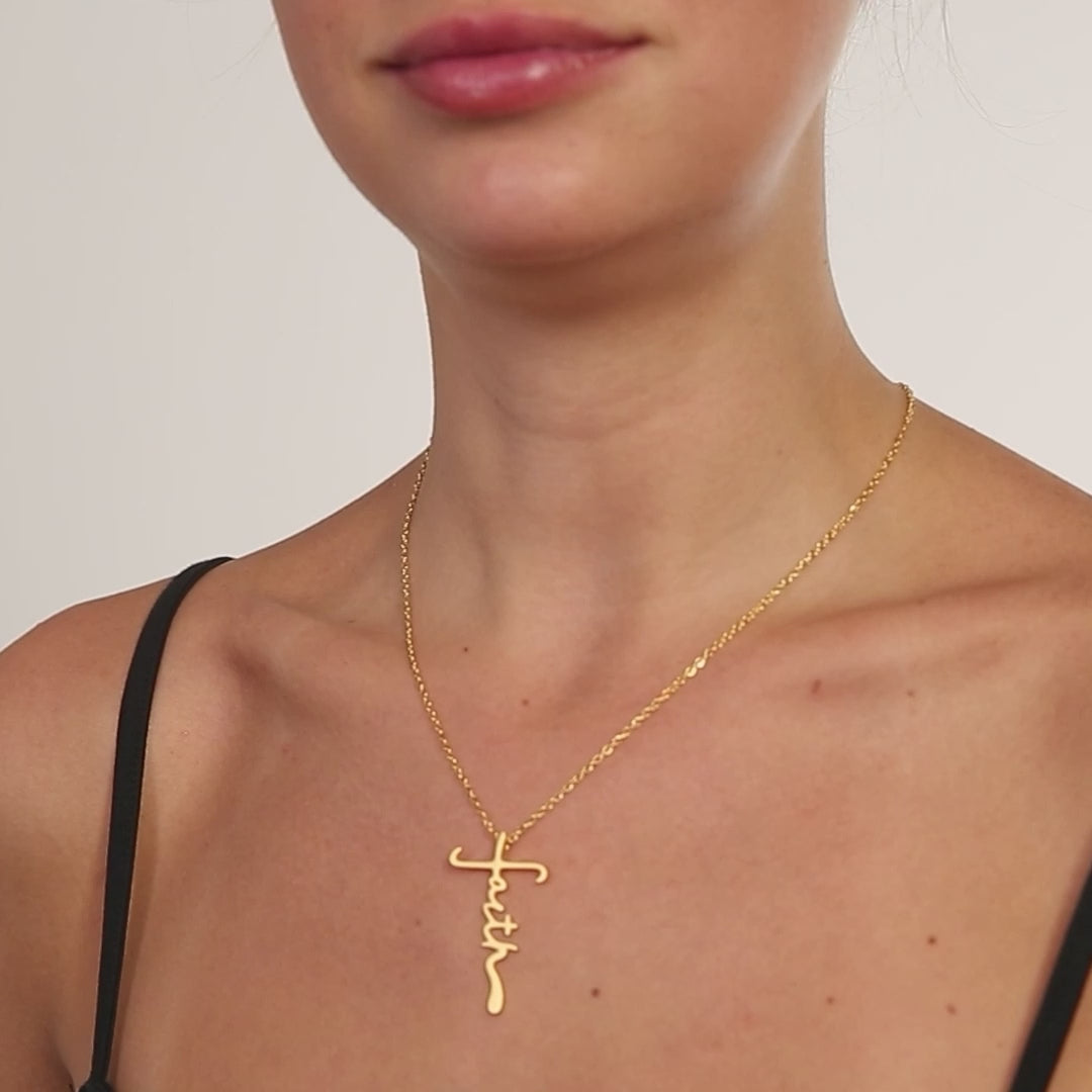 Faith Cross Necklace